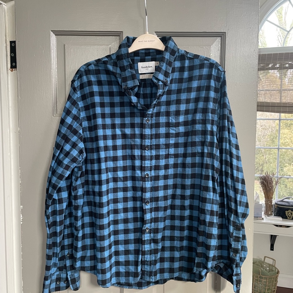 Goodfellow Plaid Button Up Size XL